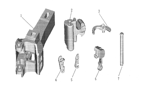 13号车钩钩头、钩舌及钩舌销各部间隙 13号车钩钩头、钩舌及钩舌销各部间隙